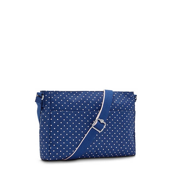 Kipling New Angie Printed Crossbody Táska Kék | HU 1200ZU